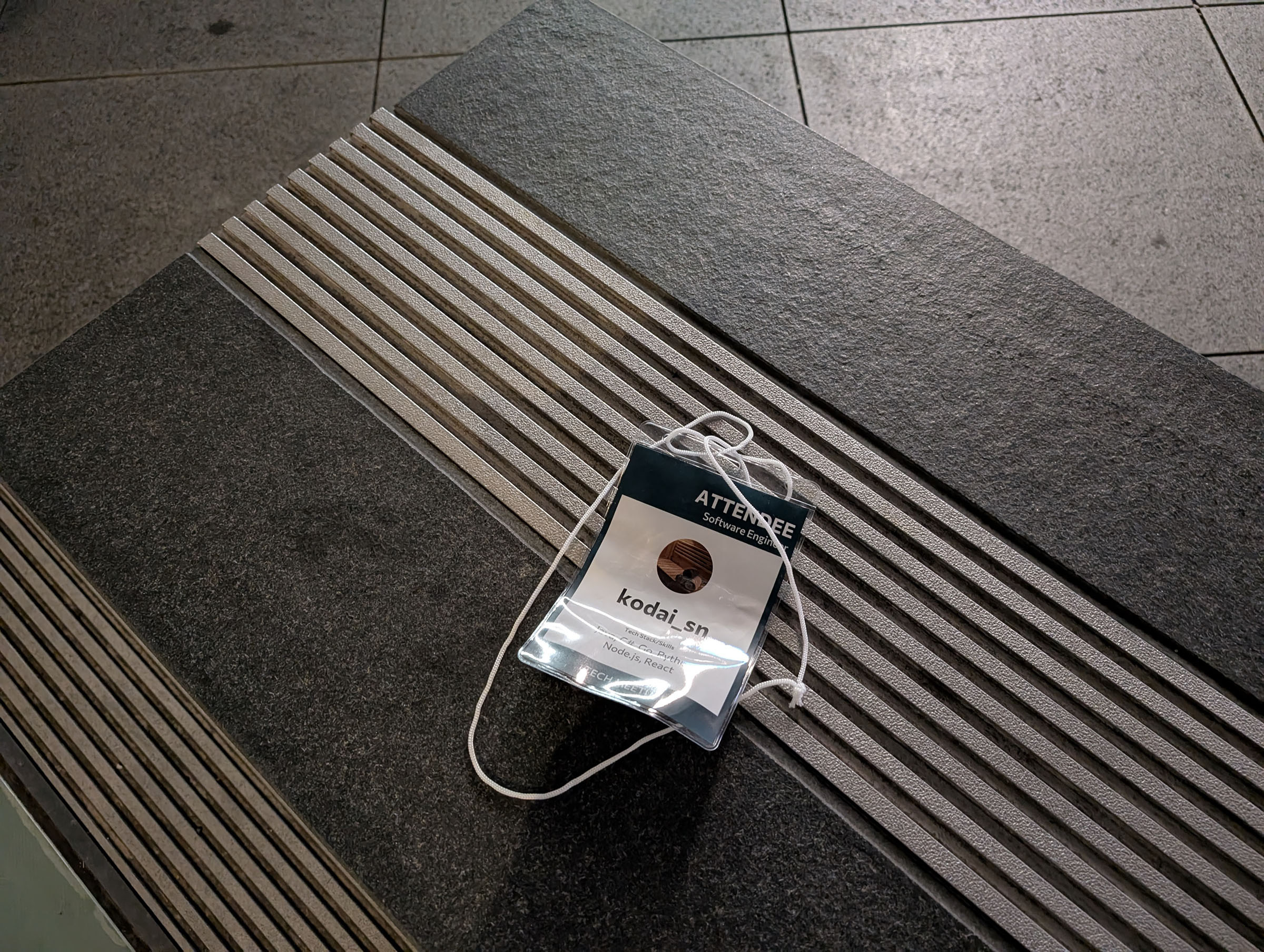a picture of an access badge for a conference